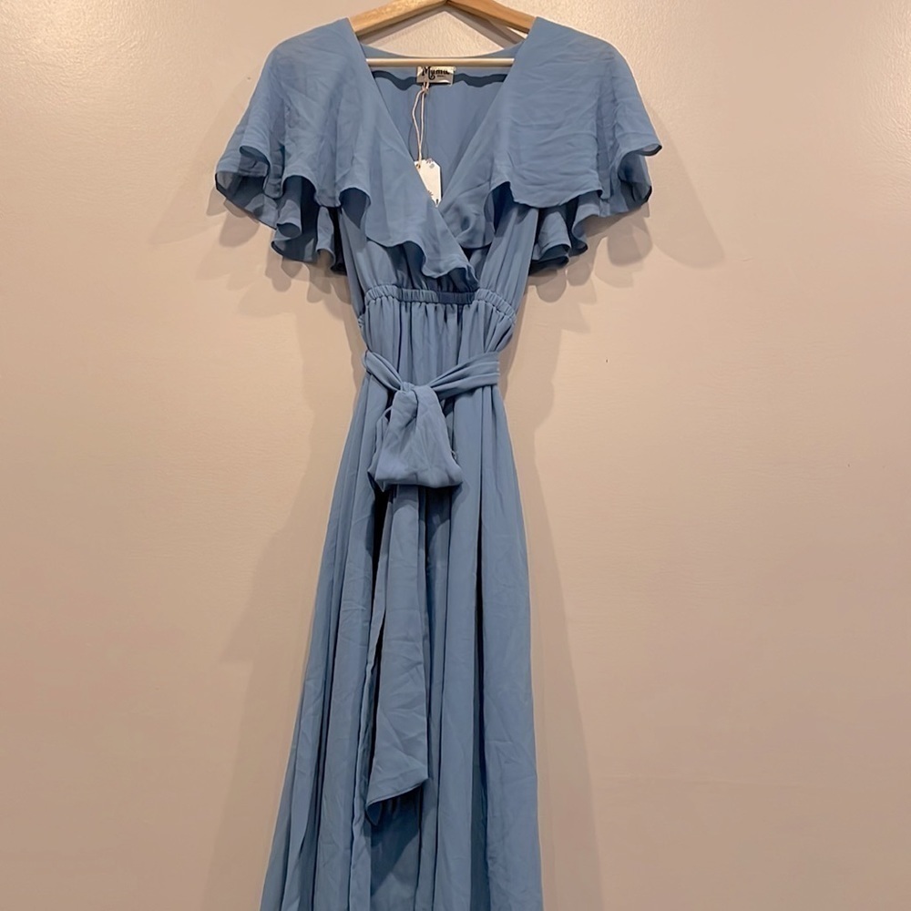 NWT Show Me Your Mumu Blue Audrey Maxi Dress Size S